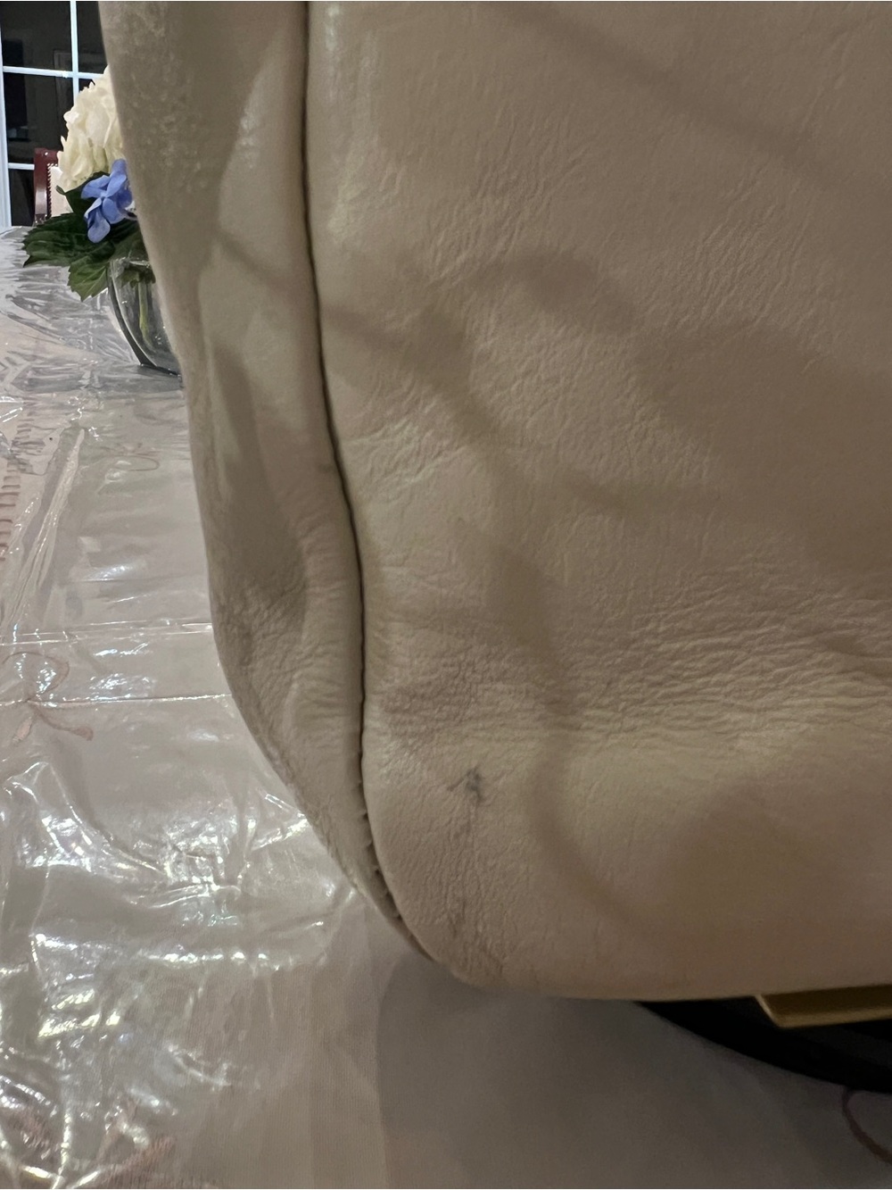 Jacqueline Ferrar Genuine Leather Ivory Shoulder Bag | Classic Purse - Picture 13 of 13